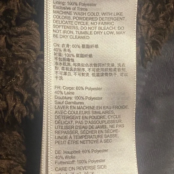 Marmot Wool Blend Full Zip Jacket Men Large Brown Outdoor Hiking Casual Gorpcore - Picture 4 of 16